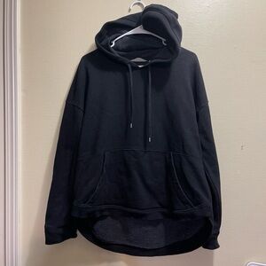 Athleta Women’s Black Hooded Sweatshirt Pullover Sweater Size Medium